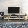 Hanah Home Asal 150 - Gold, Ephesus Soporte de TV Oro y Blanco